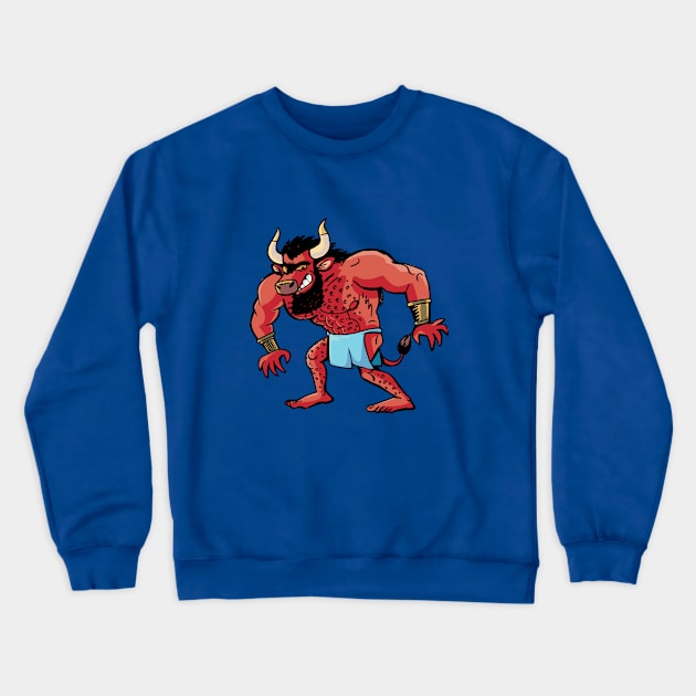 Greek Minotaur from Crete Crewneck Sweatshirt by duxpavlic